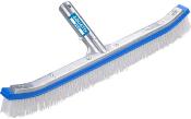 Brosse pour paroi de piscine - cerclage alu - résistante - PRO - pour manche