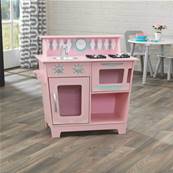 KidKraft cuisine dinette en bois vintage rose