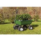 Chariot de jardin avec benne basculante - charge 250 kilos - roue gonflable