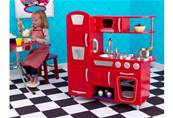 Cuisine enfant dinette haut de gamme vintage rouge