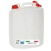 Jerrican alimentaire 30 litres pour van, caravane, camping et centre de vacances