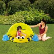 Piscine pataugeoire pour bébé gonflable avec pare soleil intégré 