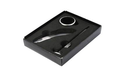 Coffret 3 accessoires du vin (thermometre tire-bouchon stop goutte)