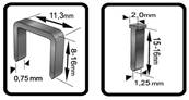 Agrafeuse cloueuse electrique 220V avec 400 agraphes (hauteur 14 mm) et 100 clous (hauteur 15 mm)