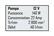 Pompe à gasoil - fioul - mazout 12V utilisation sur batterie