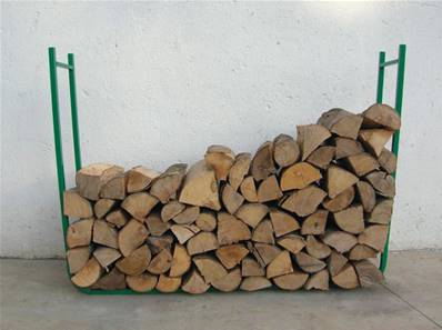 range serre buche pour bois de cheminée 95 cm