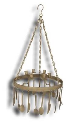 Suspension bougeoir design couvert de cuisine