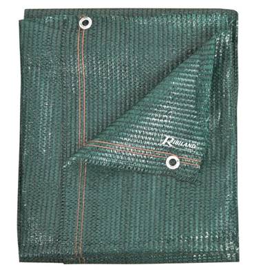 Brise vue vert 1,5 m x 10 m - toile d'occulation 90 grs/m² - OEillet métallique pour attache