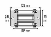 Guide cable a rouleaux pour treuil electrique de 4x4 standard