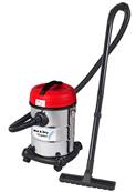 Aspirateur industriel eau et poussiere 1200W avec cuve inox 25L