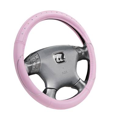 Couvre volant de voiture style pinky rose strass diamant 37 - 39 cm