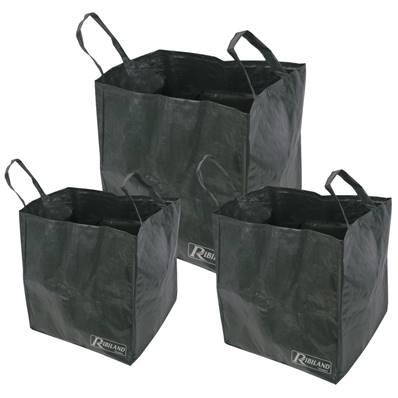 Lot de 3 sac à feuille - herbe- dechet de jardin 70 a 170 L