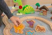 KidKraft Train et circuit de train en bois le monde des dinosaures