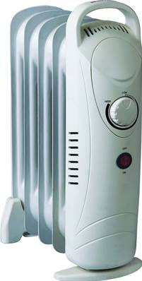 Petit radiateur d'appoint bain d'huile 500W avec thermostat