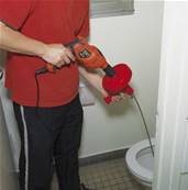 Deboucheur de canalisation evier WC a tambour avec axe pour perceuse 