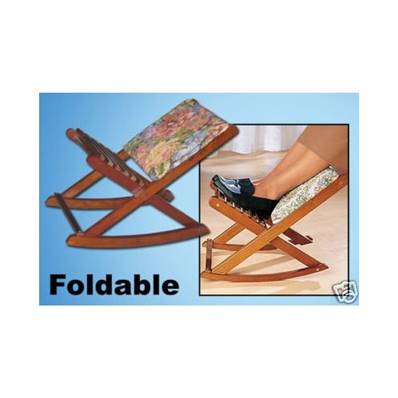 Repose jambe en bois pliable type rocking chair 