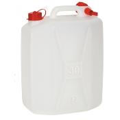 Jerrican alimentaire 30 litres pour van, caravane, camping et centre de vacances