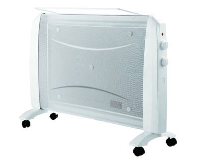 Chauffage radiateur panneau rayonnant 1500W mobile (roulette)