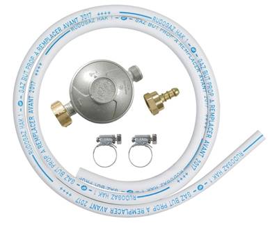 Ensemble tuyau gaz 150 cm avec detendeur pour gaz butane