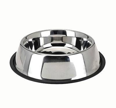 Gamelle en inox pour chien grande taille diametre 34 cm