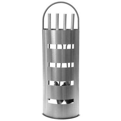 serviteur de cheminée design inox 5 accessoires 