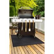 Tapis de protection sous barbecue - 80 x 120 cm - protection carrelage et bois de la terrasse