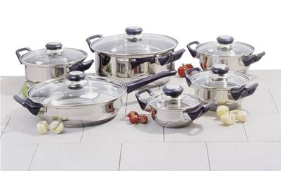 Ensemble 5 casseroles + Sauteuse Inox  