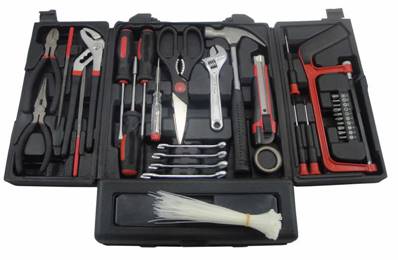 Coffret a outils multi usage complet 100 pieces pour bricolage