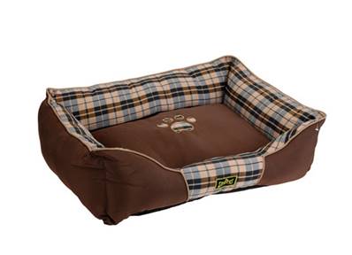 Panier pour chien design grande taille 65 x 50 cm marron 