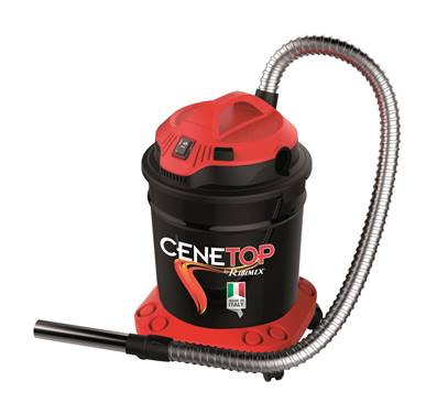 Aspirateur à cendres cuve 18L avec poussoir nettoyeur de filtre