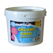 Chlore choc en pastille de 20 grs pour piscine seau de 5 kgs