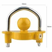 Antivol en U pour tête d'attelage de remorque et caravane