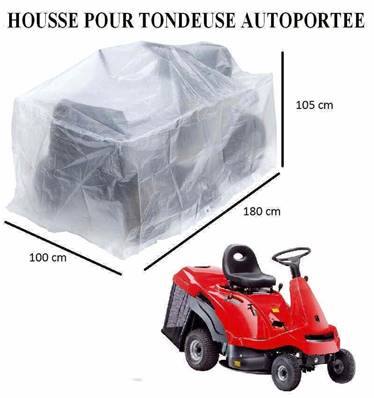 Housse bache protection pour tondeuse autoportée 180 x 100 x 105cm indechirable