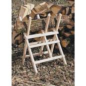 Chevalet support robuste en bois pour scier tronconner les buches