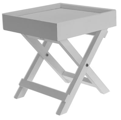 Petite table d'appoint blanche pour chambre salon ou terrasse