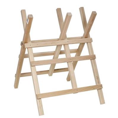 Chevalet support robuste en bois pour scier tronconner les buches