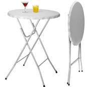 Table de bar type bistrot pliante 80 x 115 cm structure metal