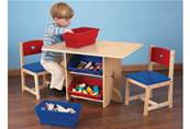 Ensemble table et deux chaises pour chambre d'enfant