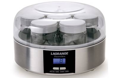  Yaourtiere lagrange inox + 7 pots en verre