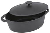 Cocotte Fait tout marmite noire en fonte brute taille XL  