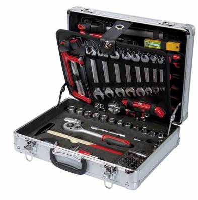 Valise en aluminium avec 149 outils à main pour tous travaux